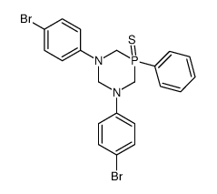 1,3-bis(4-bromophenyl)-5-phenyl-5-sulfanylidene-1,3,5λ5-diazaphosphinane Structure