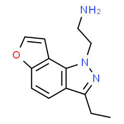 1H-Furo[2,3-g]indazole-1-ethanamine,3-ethyl-(9CI) Structure