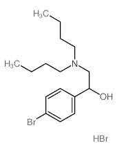 1-(4-bromophenyl)-2-(dibutylamino)ethanol structure