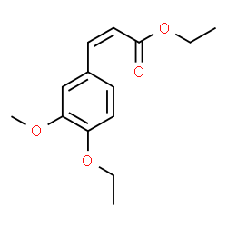 (Z)-3-(4-Ethoxy-3-methoxyphenyl)propenoic acid ethyl ester Structure