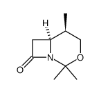 (6S,5R)-1-aza-3-oxa-2,2,5-trimethylbicyclo[4.2.0]octan-8-one结构式