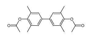 4,4'-Diacetoxy-3,5,3',5'-tetramethyl-biphenyl Structure