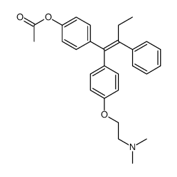 [4-[(E)-1-[4-[2-(dimethylamino)ethoxy]phenyl]-2-phenylbut-1-enyl]phenyl] acetate Structure