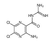 5,6-dichloroamiloride结构式