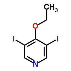 4-Ethoxy-3,5-diiodopyridine结构式