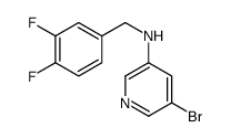 5-bromo-N-[(3,4-difluorophenyl)methyl]pyridin-3-amine结构式