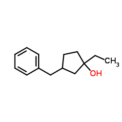 Cyclopentanol, 1-ethyl-3-(phenylmethyl)- (9CI) picture