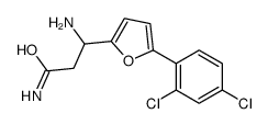 3-AMINO-3-[5-(2,4-DICHLOROPHENYL)-FURAN-2-YL]-PROPIONIC ACID AMIDE Structure