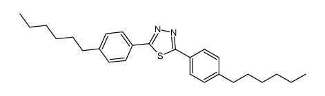 2,5-bis(4-hexylphenyl)-1,3,4-thiadiazole结构式