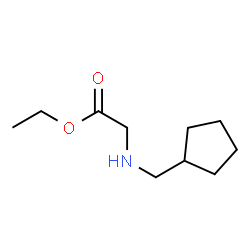 Glycine, N-(cyclopentylmethyl)-, ethyl ester (9CI) Structure