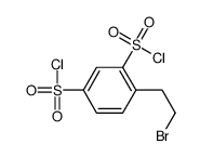 4-(2-bromoethyl)benzene-1,3-disulfonyl chloride Structure
