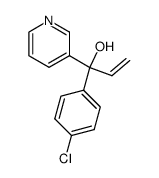 1-(4-Chlorophenyl)-1-(3-pyridyl)-2-propen-1-ol结构式