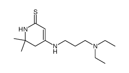 4-((3-(diethylamino)propyl)amino)-6,6-dimethyl-5,6-dihydropyridine-2(1H)-thione结构式