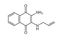 2-amino-3-allylamino-1,4-naphthoquinone结构式