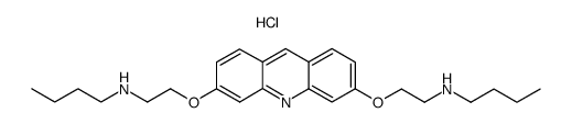 3,6-bis(2-n-butylaminoethoxy)acridine trihydrochloride Structure