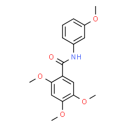 BENZAMIDE, 2,4,5-TRIMETHOXY-N-(3-METHOXYPHENYL)- Structure