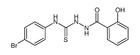 1-Salicyloyl-4-(p-bromophenyl)thiosemicarbazide Structure