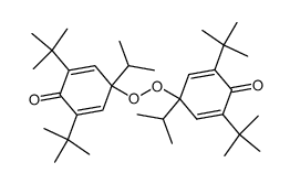 2,6,2',6'-tetra-tert-butyl-4,4'-diisopropyl-4,4'-peroxy-bis-cyclohexa-2,5-dienone Structure