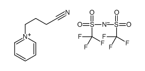 1-(3-Cyanopropyl)pyridinium bis(trifluoromethylsulfonyl)imide Structure