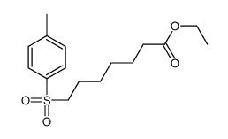 ethyl 7-(4-methylphenyl)sulfonylheptanoate Structure