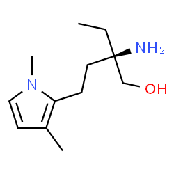 1H-Pyrrole-2-butanol,bta-amino-bta-ethyl-1,3-dimethyl-,(btaR)-(9CI) Structure
