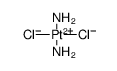 Platinum, diamminedichloro-, (SP-4-1)结构式