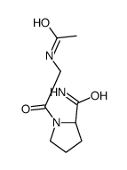 (2S)-1-(2-acetamidoacetyl)pyrrolidine-2-carboxamide结构式