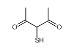 2,4-Pentanedione, 3-mercapto- (9CI) structure
