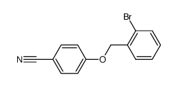 1-bromo-2-[(4-cyanophenoxy)methyl]benzene Structure