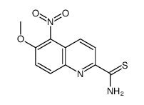 6-methoxy-5-nitroquinoline-2-carbothioamide结构式