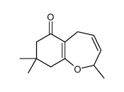 2,8,8-trimethyl-2,5,7,9-tetrahydro-1-benzoxepin-6-one结构式