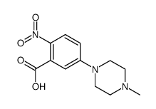 2-nitro-5-(4-methylpiperazin-1-yl)benzoic acid结构式