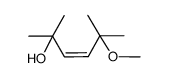 (Z)-2,5-dimethyl-2,5-dihydroxy-3-hexene monomethyl ether结构式