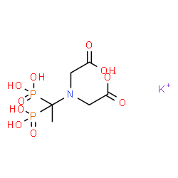 potassium N-(carboxymethyl)-N-(1,1-diphosphonoethyl)glycinate结构式