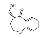 4-(hydroxymethylidene)-2,3-dihydro-1-benzoxepin-5-one结构式