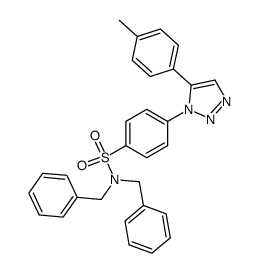 1-[4-(N,N-dibenzylaminosulfonyl)phenyl]-5-(4-methylphenyl)-1,2,3-triazole Structure