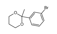 2-(3-bromophenyl)-2-methyl-[1,3]dioxane Structure