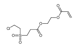 2-prop-2-enoyloxyethyl 3-(2-chloroethylsulfonyl)propanoate Structure