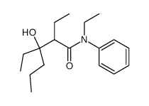 2,3-diethyl-3-hydroxy-hexanoic acid-(N-ethyl-anilide) Structure
