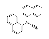 di-[1]naphthyl-arsinecarbonitrile结构式