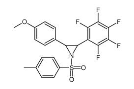 2-(4-METHOXYPHENYL)-3-(PERFLUOROPHENYL)-1-TOSYLAZIRIDINE结构式