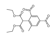 (2-methyl-4,6-dinitro-phenyl)-malonic acid diethyl ester Structure