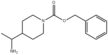 Benzyl 4-(1-aminoethyl)piperidine-1-carboxylate structure