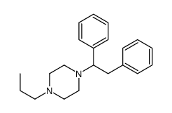 1-(1,2-diphenylethyl)-4-propylpiperazine结构式