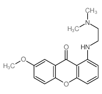 1-(2-dimethylaminoethylamino)-7-methoxy-xanthen-9-one结构式