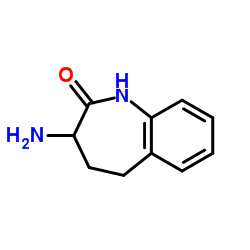 3-氨基-1,3,4,5-四氢-2H-1-苯并氮杂卓-2-酮结构式