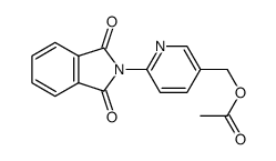 acetic acid 6-(1,3-dioxo-1,3-dihydroisoindol-2-yl)pyridin-3-ylmethyl ester Structure