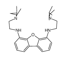 N,N'-bis(2-(diisopropylamino)ethyl)dibenzofuran-4,6-diamine结构式