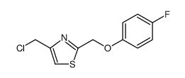 4-(CHLOROMETHYL)-2-[(4-FLUOROPHENOXY)METHYL]-1,3-THIAZOLE Structure