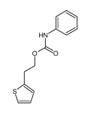 phenyl-carbamic acid-(2-[2]thienyl-ethyl ester)结构式